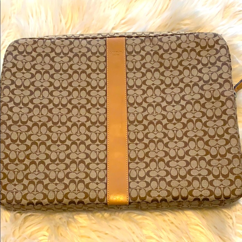 Coach Fabric Laptop Case w/zipper closure